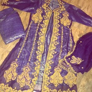 Vintage long Pakistani dress